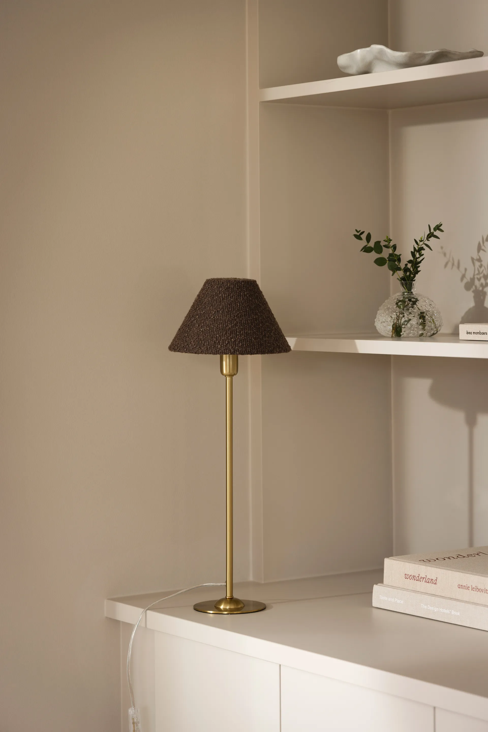 Abażur Iris 20, Bouclé mocha Globen Lighting