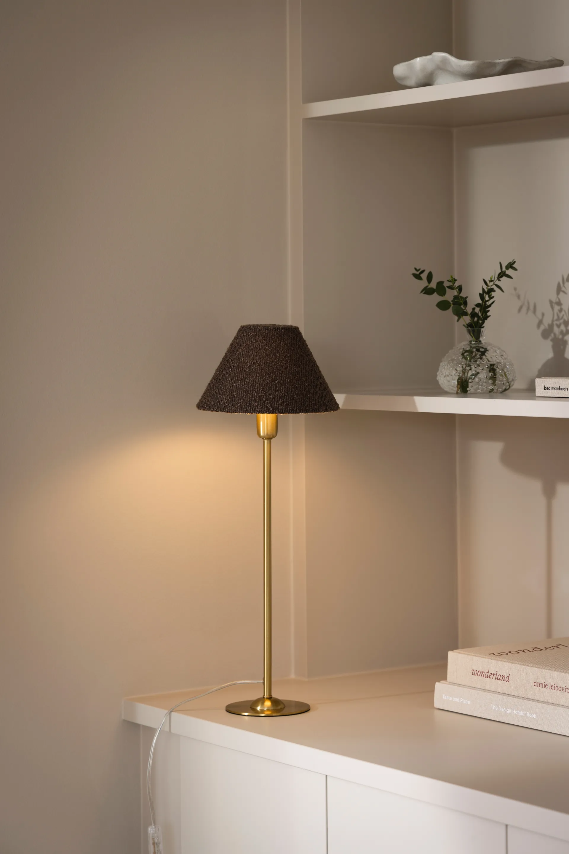 Abażur Iris 20, Bouclé mocha Globen Lighting