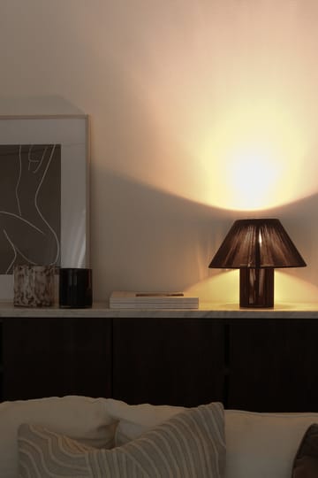Anna lampa stołowa Ø35 cm - Brązowy - Globen Lighting