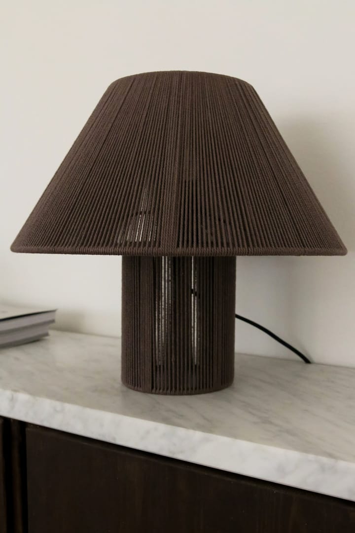 Anna lampa stołowa Ø35 cm - Brązowy - Globen Lighting