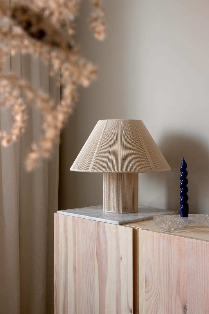 Anna lampa stołowa Ø35 cm - Naturalny - Globen Lighting
