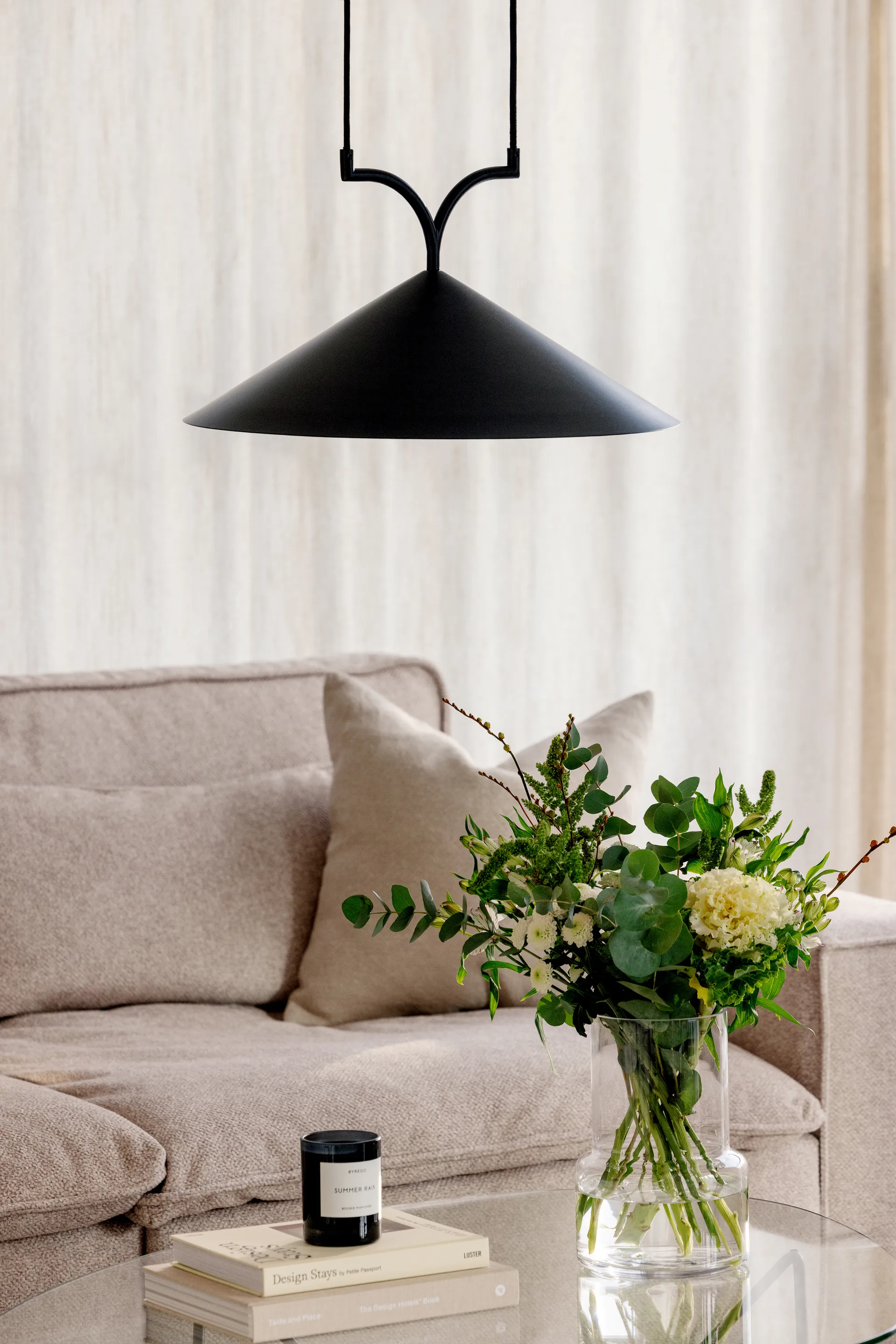 Curve lampa wisząca 50, Czarny Globen Lighting