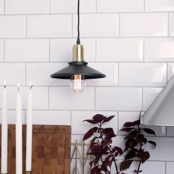 Disc lampa wisząca mini - Matowa czerń - szczotkowany mosiądz - Globen Lighting