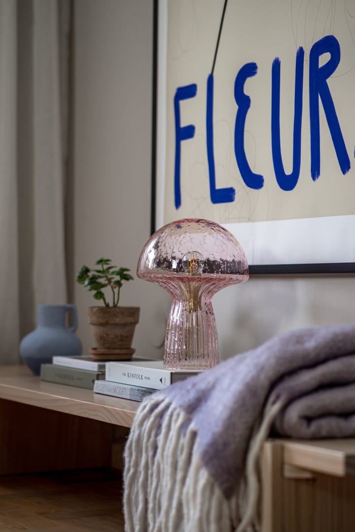 Fungo lampa stołowa Special Edition różowa, 30 cm Globen Lighting