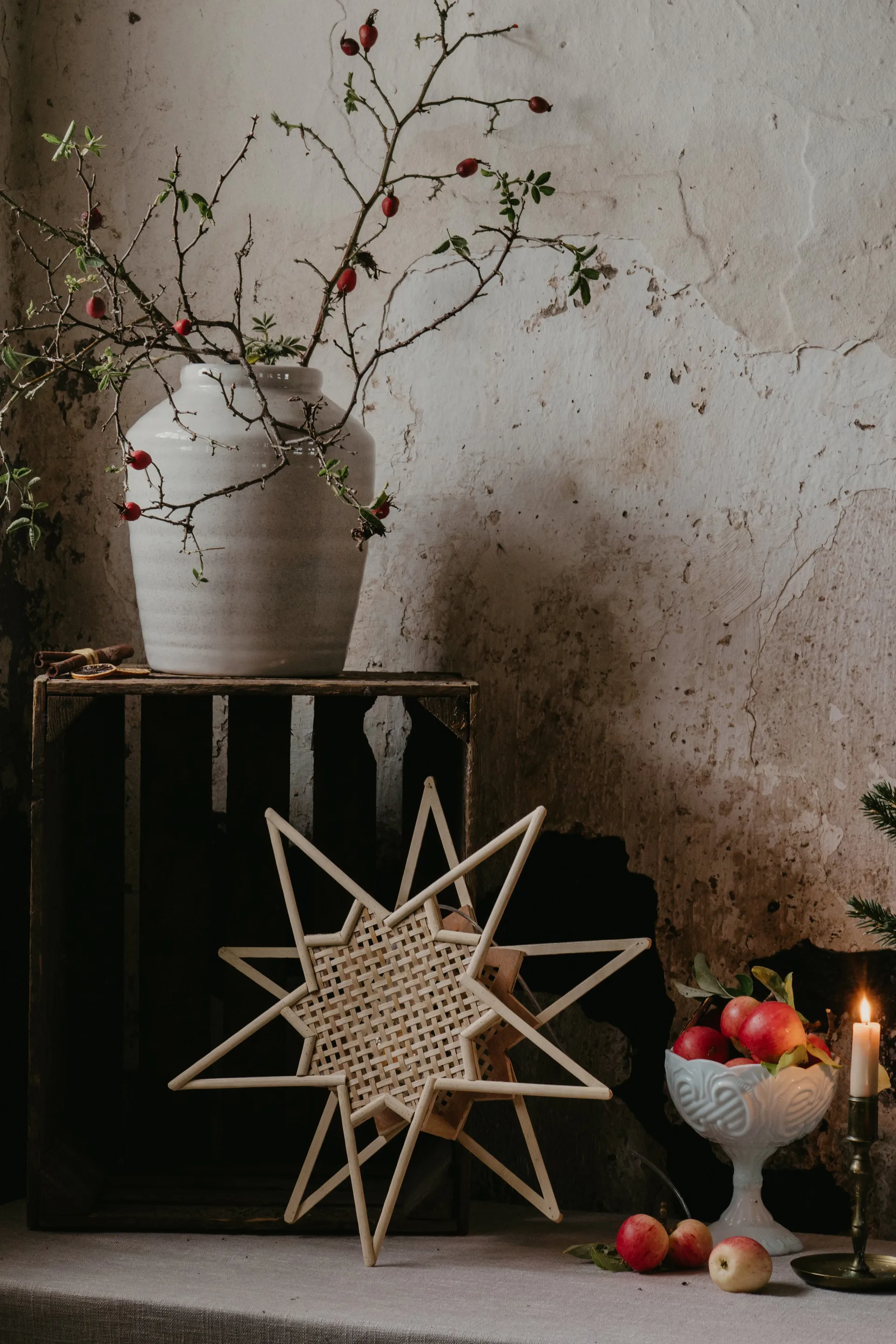 Gwiazda adwentowa Karin Ø45 cm, Naturalny Globen Lighting