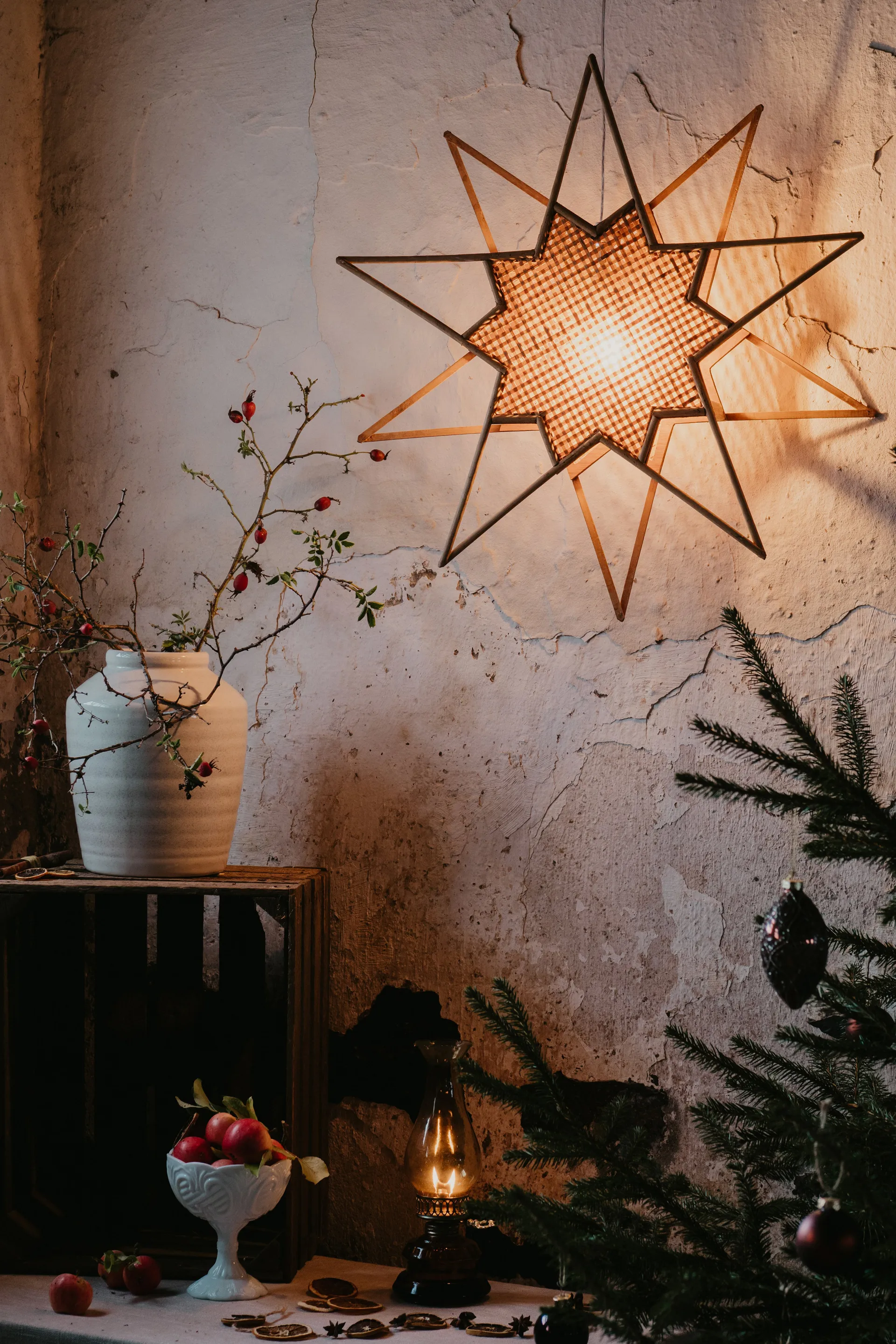 Gwiazda adwentowa Karin Ø70 cm, Naturalny Globen Lighting