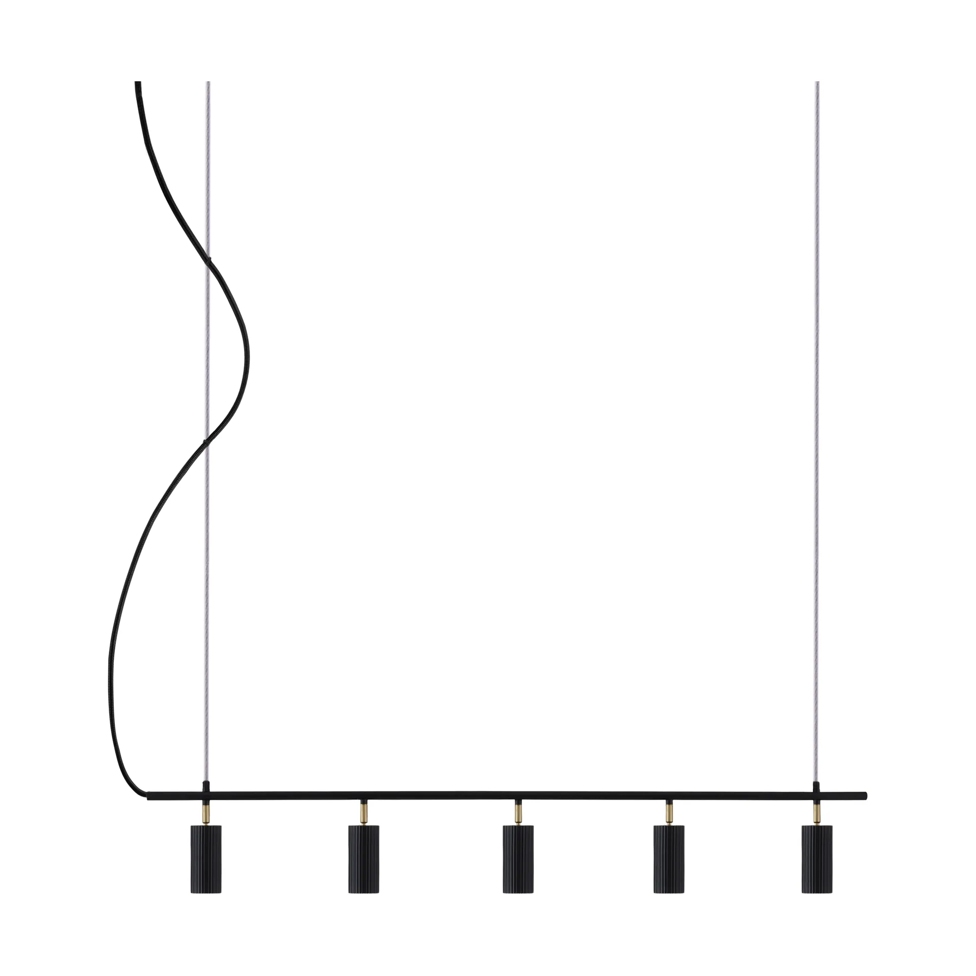 Hubble 5 Long plafond, Czarny Globen Lighting