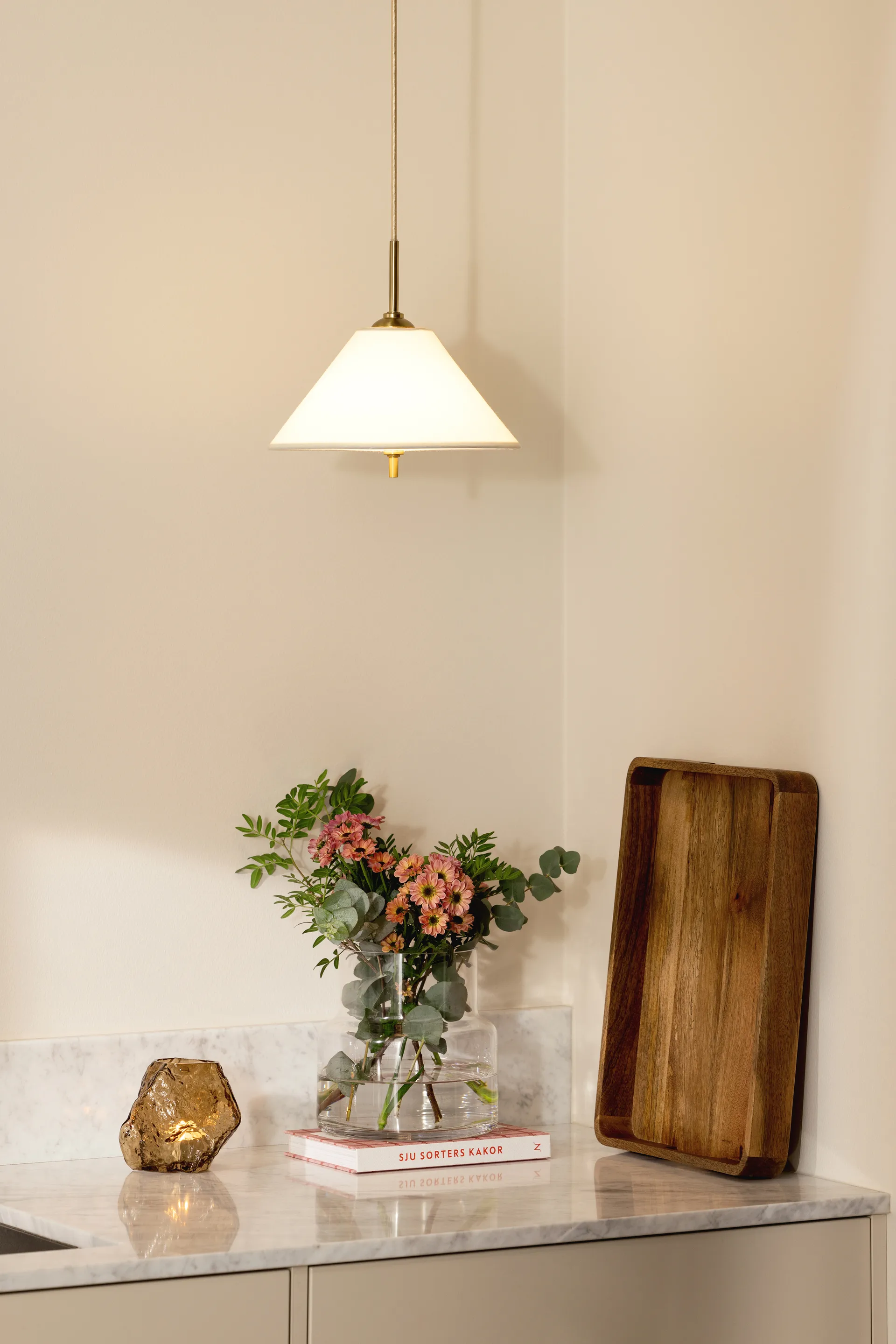 Iris lampa wisząca 25, Kremowy Globen Lighting