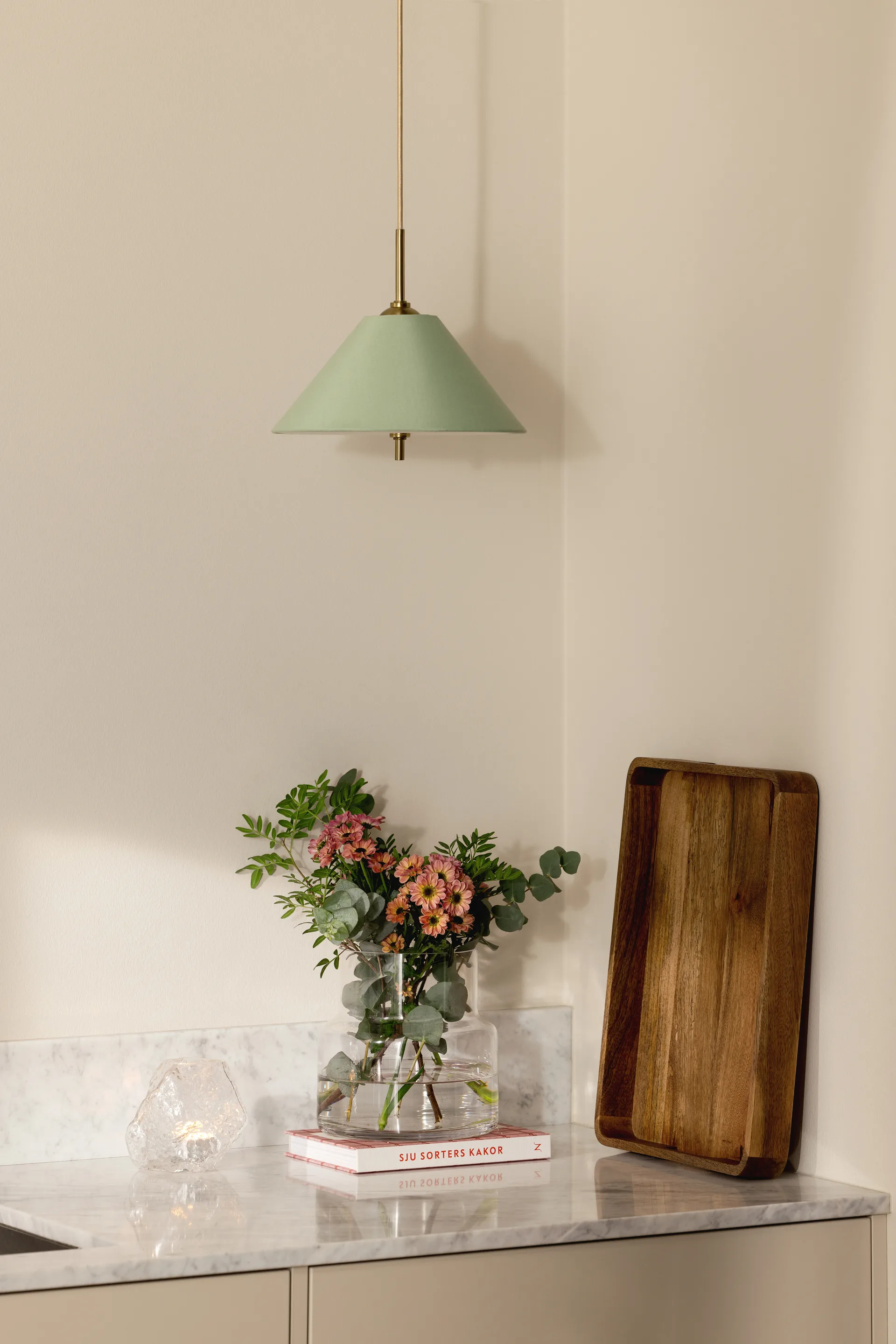 Iris lampa wisząca 25, Zielony Globen Lighting