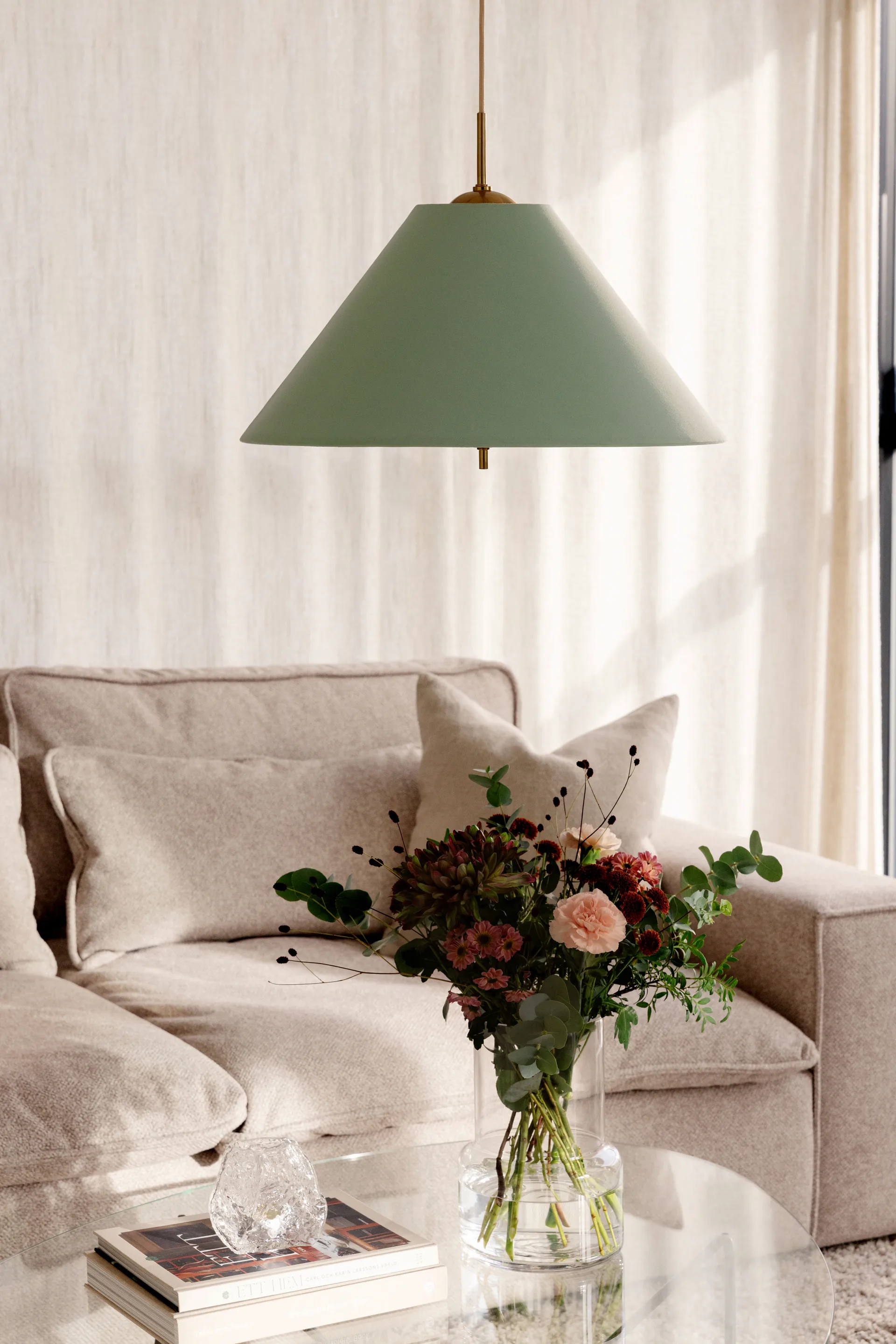 Iris lampa wisząca 50, Zielony Globen Lighting