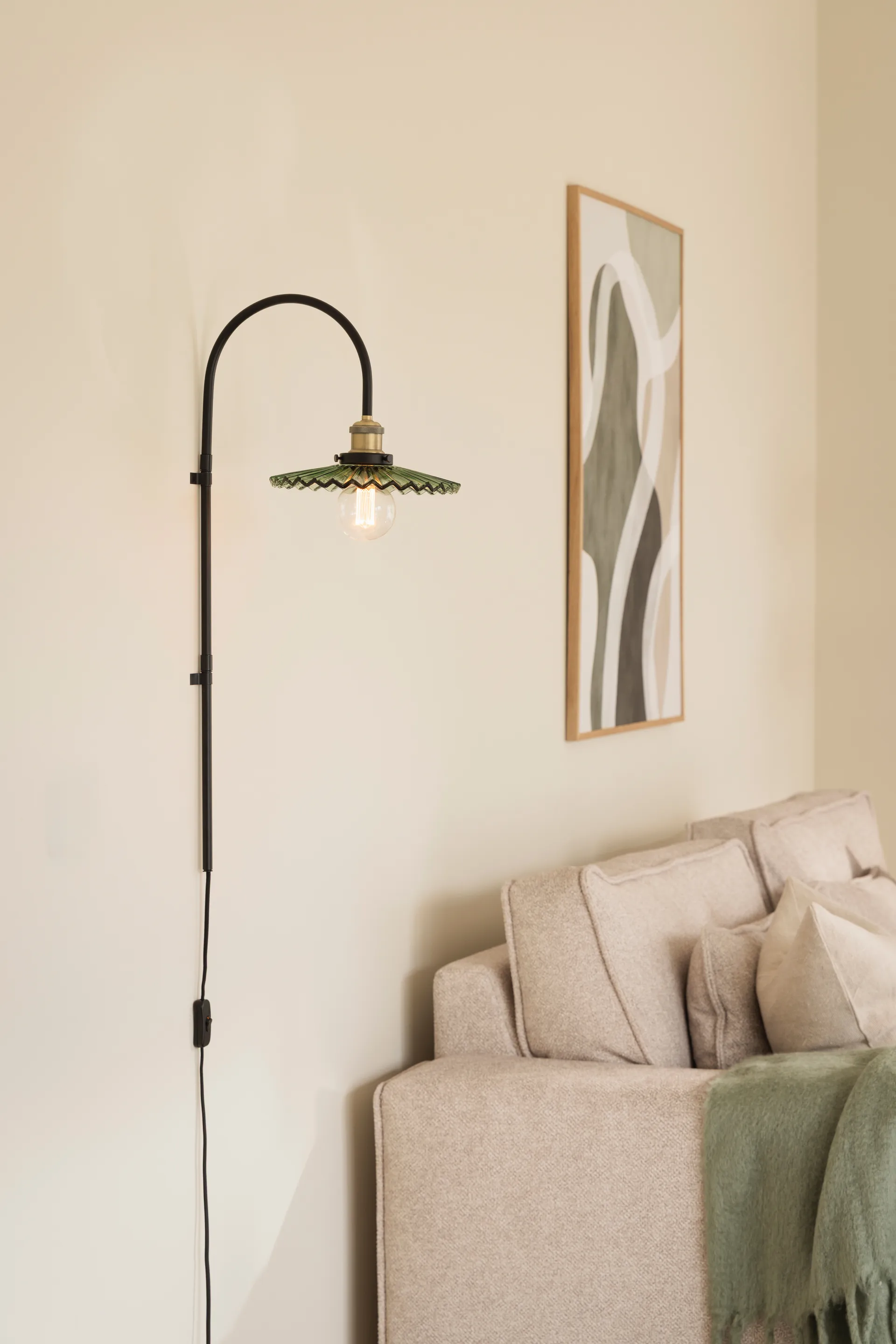 Kinkiet Cobbler 75 cm, Zielony Globen Lighting
