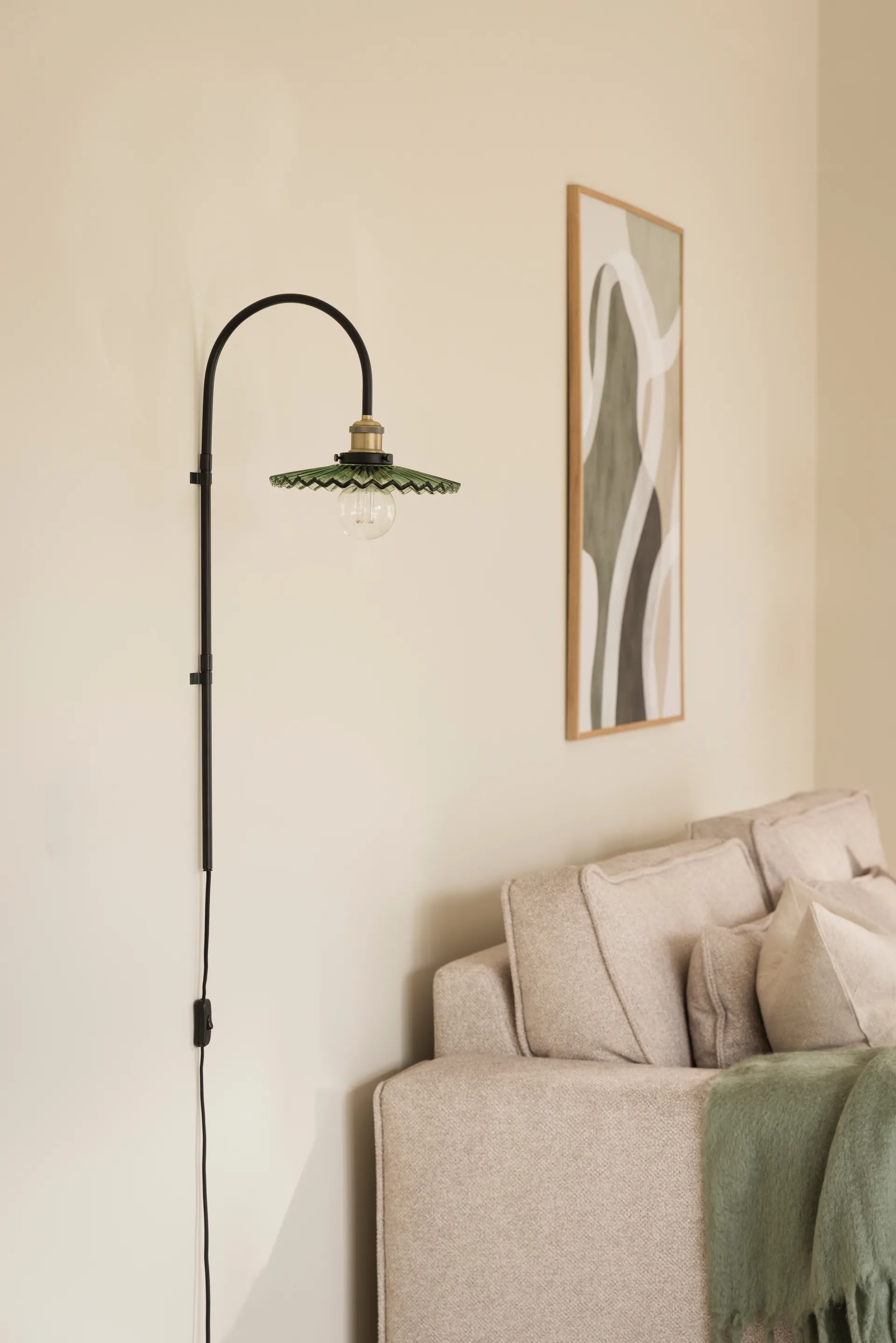 Kinkiet Cobbler 75 cm, Zielony Globen Lighting