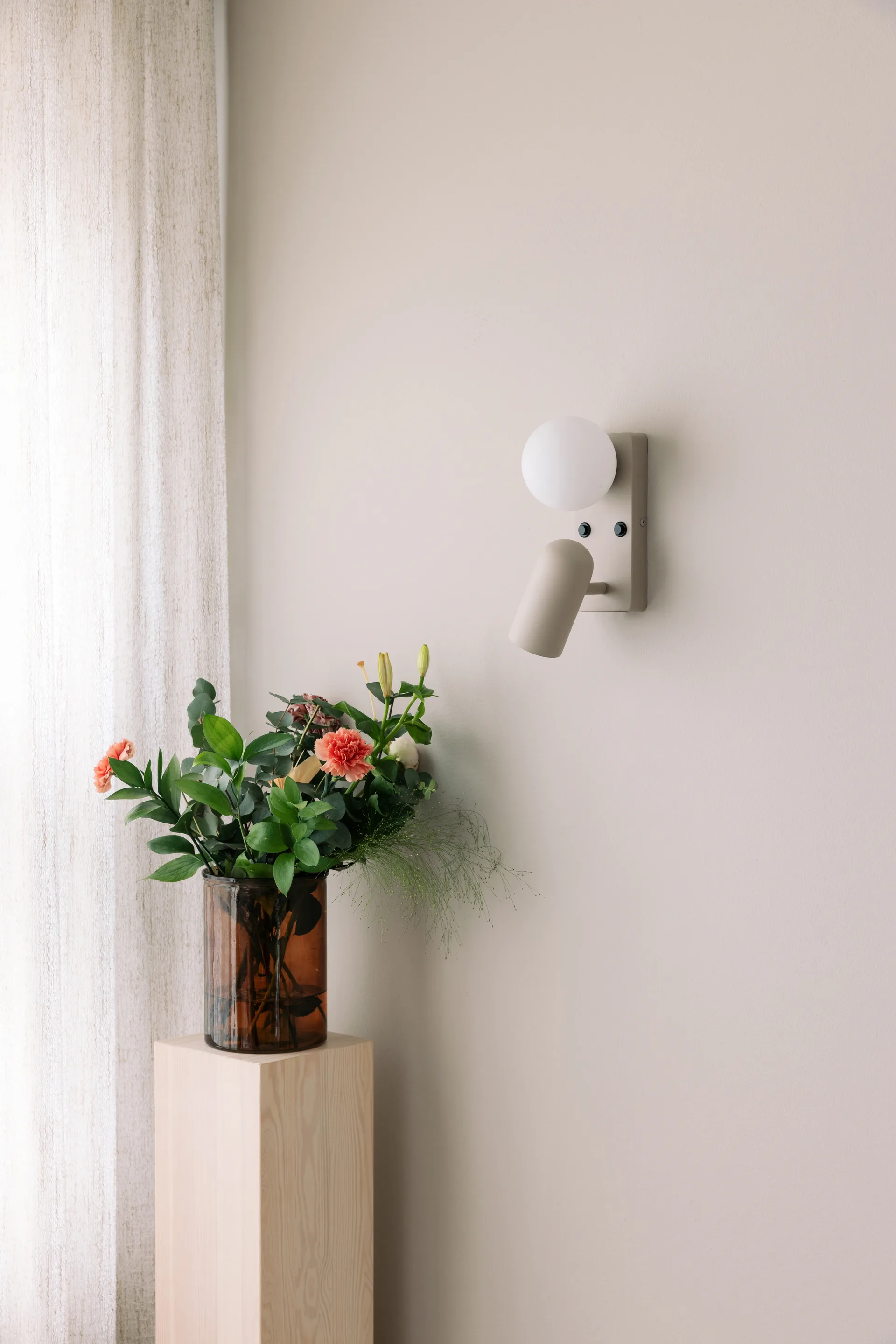 Kinkiet Doppio, Beżowy Globen Lighting