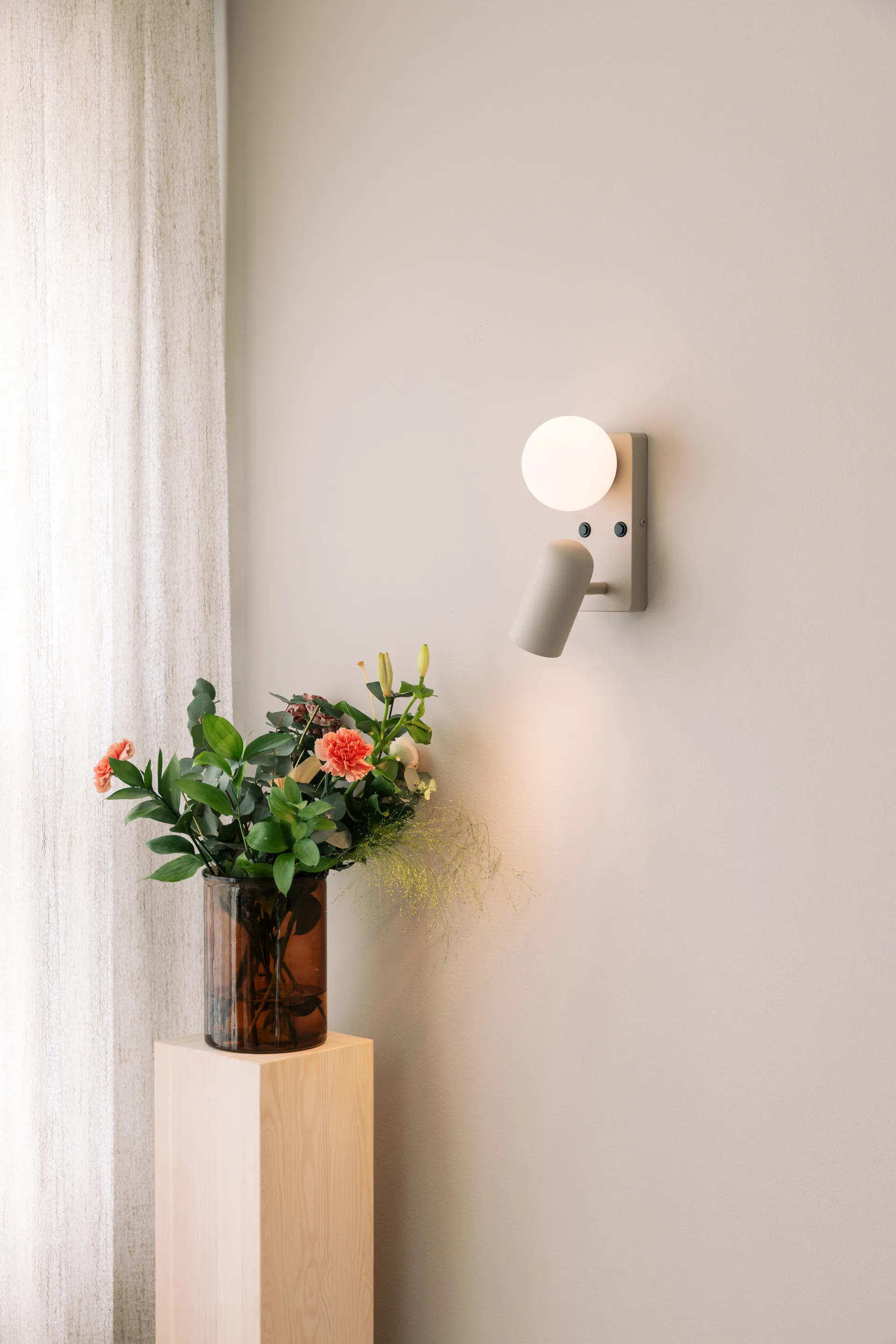 Kinkiet Doppio, Beżowy Globen Lighting