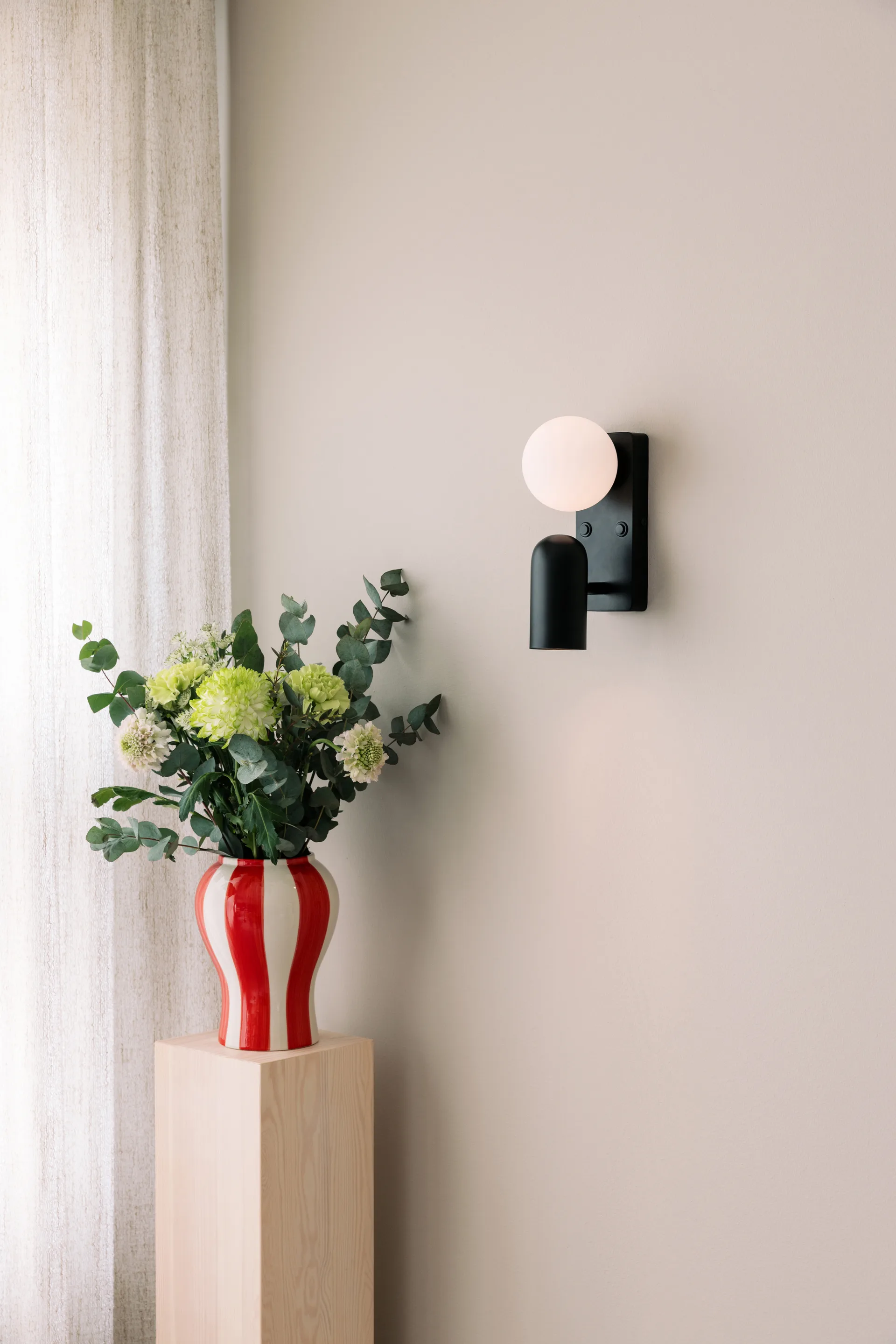 Kinkiet Doppio, Czarny Globen Lighting