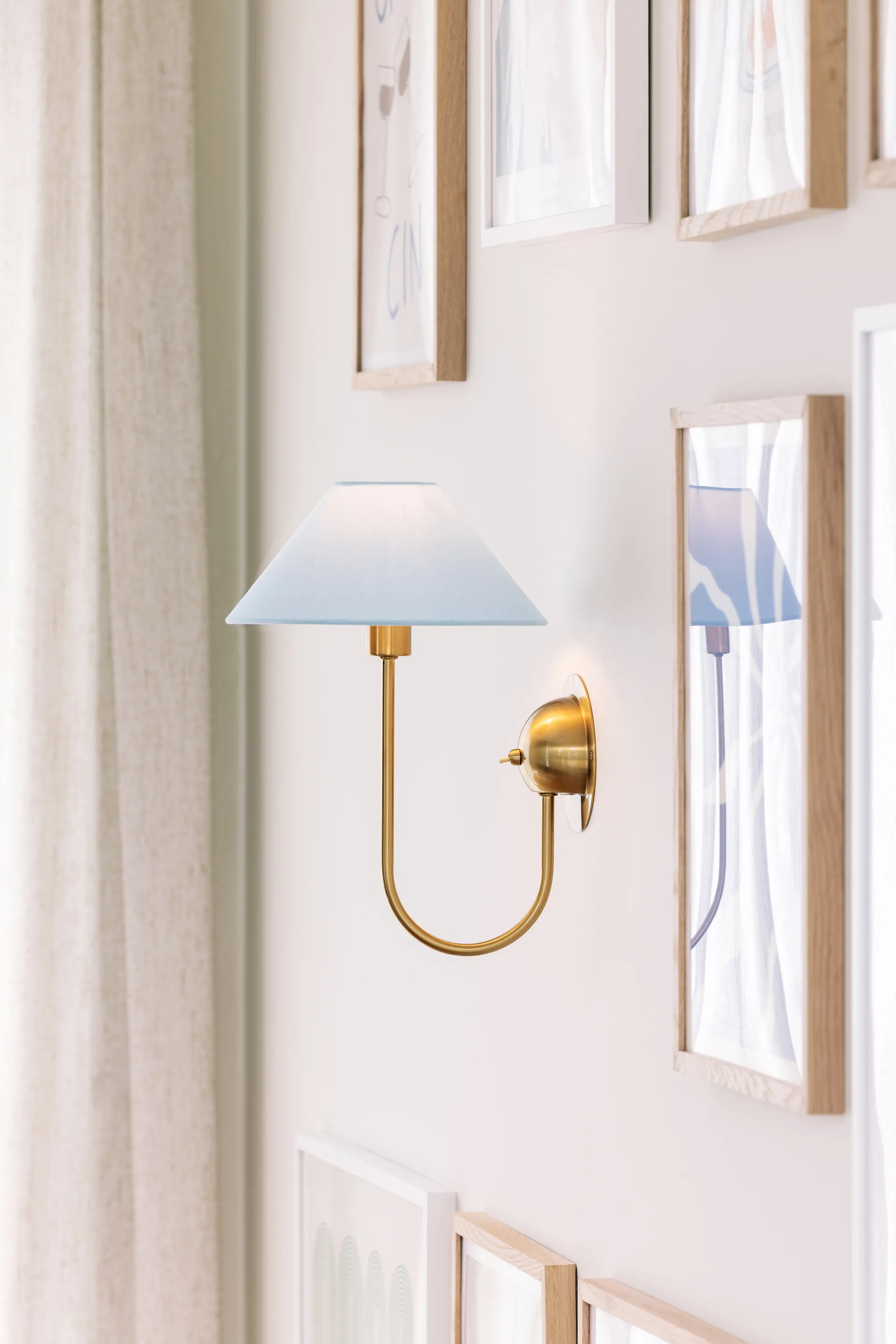 Kinkiet Iris, Niebieskoszary Globen Lighting