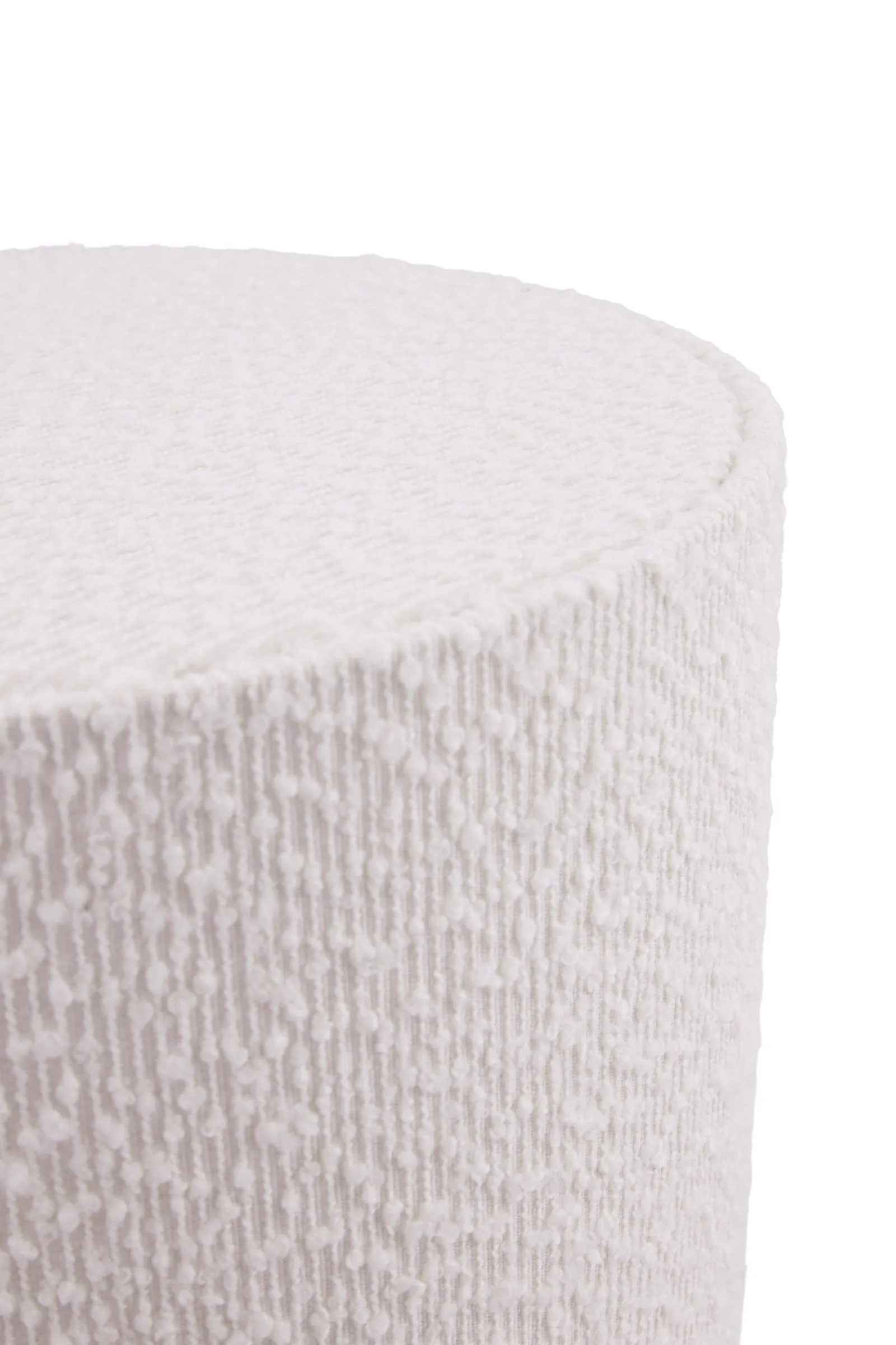 Lampa podłogowa Florian, Biel bouclé/beż, Ø30×80 cm Globen Lighting