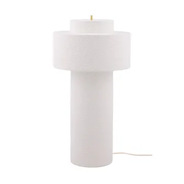 Lampa podłogowa Noah - Biel bouclé, Ø45×88 cm - Globen Lighting