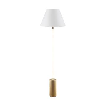 Lampa podłogowa Rib - Szczotkowany mosiądz - Globen Lighting
