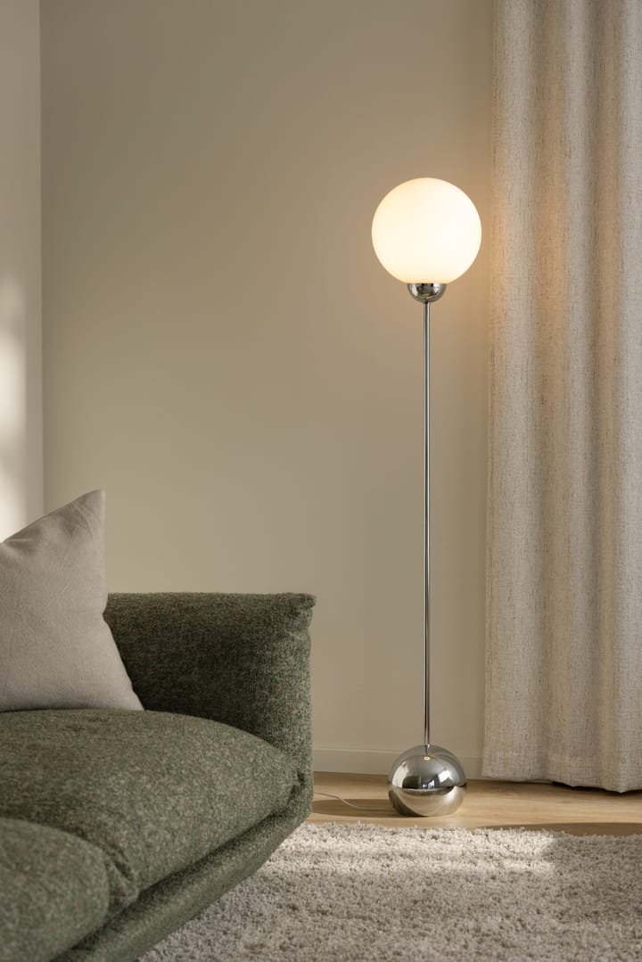 Lampa podłogowa Ripley, Chromowany Globen Lighting