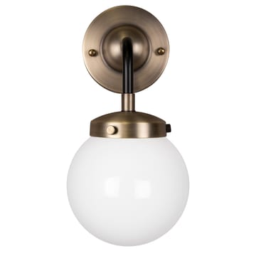 Lampa ścienna Alley 1 IP44 - Mosiądz postarzany-biały - Globen Lighting