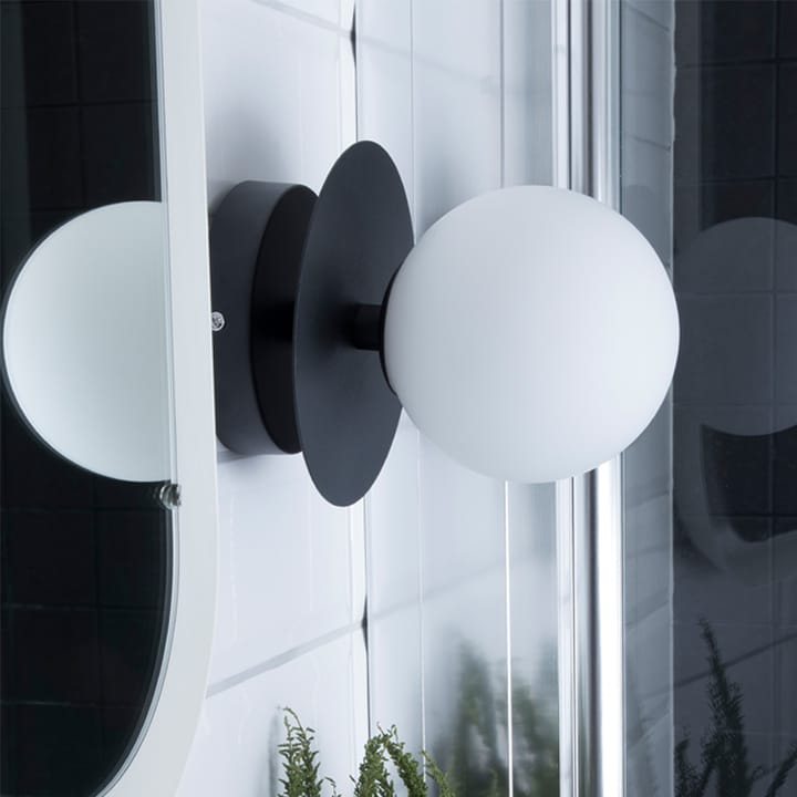 Lampa ścienna Art Deco 24 IP44, biały/czarny Globen Lighting