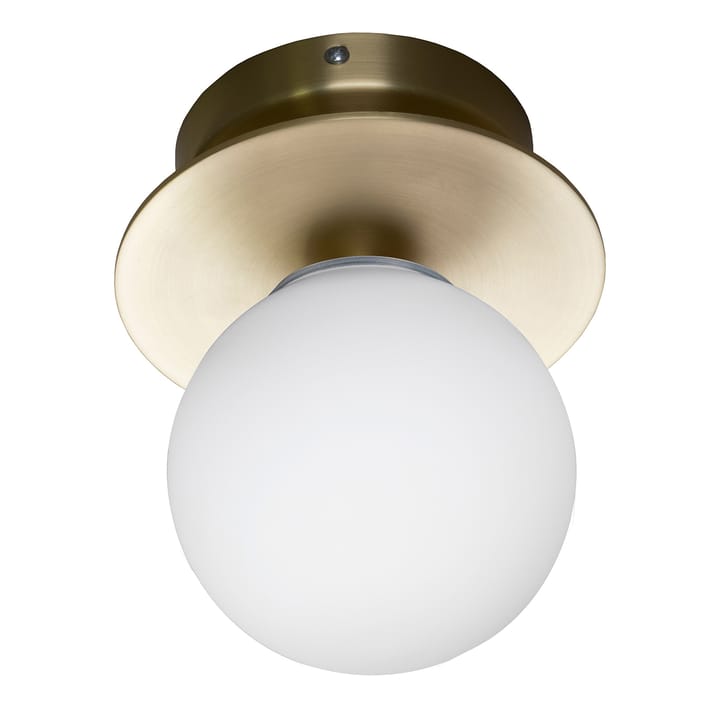 Lampa ścienna Art Deco IP44/sufitowa, Mosiądz szczotkowany Globen Lighting