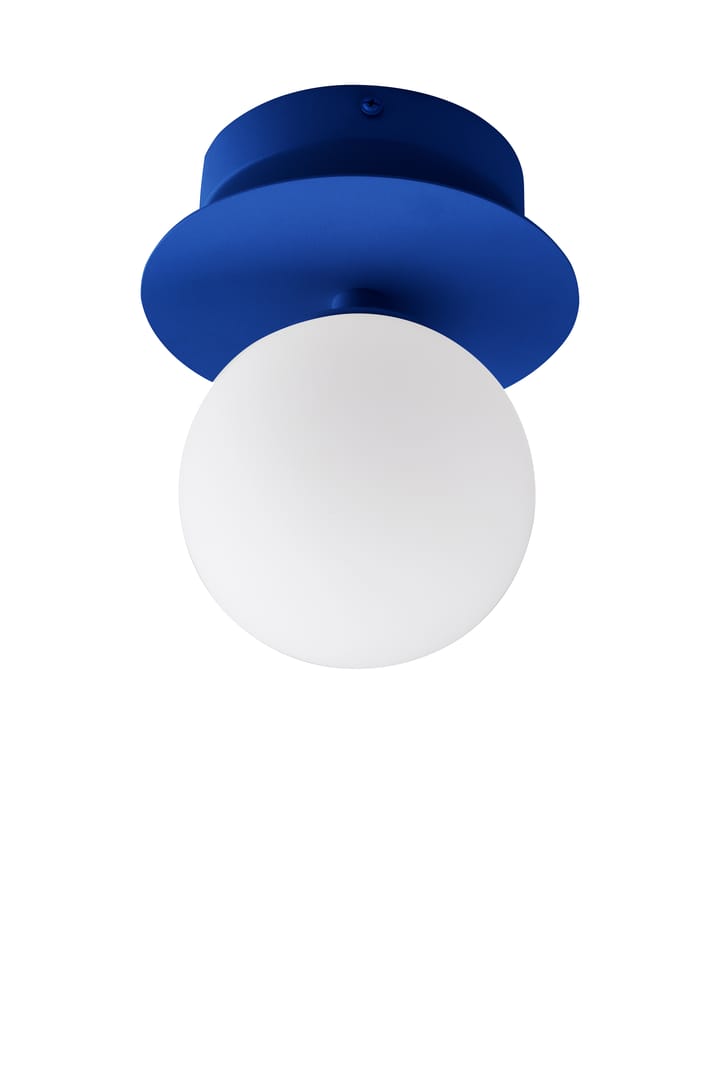 Lampa ścienna Art Deco IP44/sufitowa - Niebiesko-biały - Globen Lighting