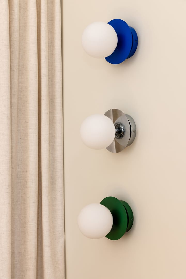 Lampa ścienna Art Deco IP44/sufitowa, Niebiesko-biały Globen Lighting