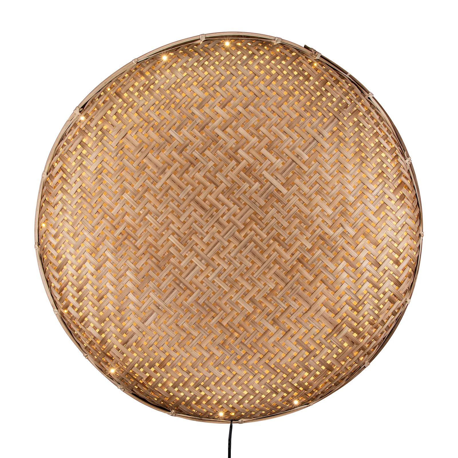 Lampa ścienna Aruba Ø50 cm, Naturalny Globen Lighting