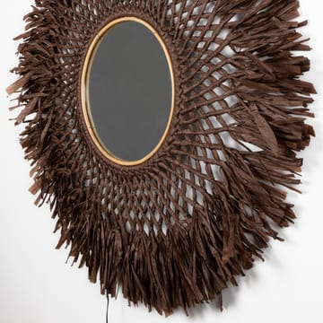Lampa ścienna Boho z lustrem Ø90 cm - Brązowy - Globen Lighting