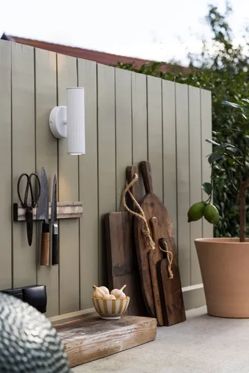 Lampa ścienna elewacyjna Hubble up/down - Biała - Globen Lighting