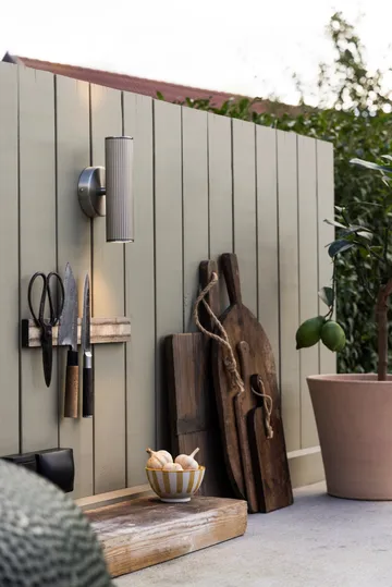 Lampa ścienna elewacyjna Hubble up/down - Stal szczotkowana - Globen Lighting