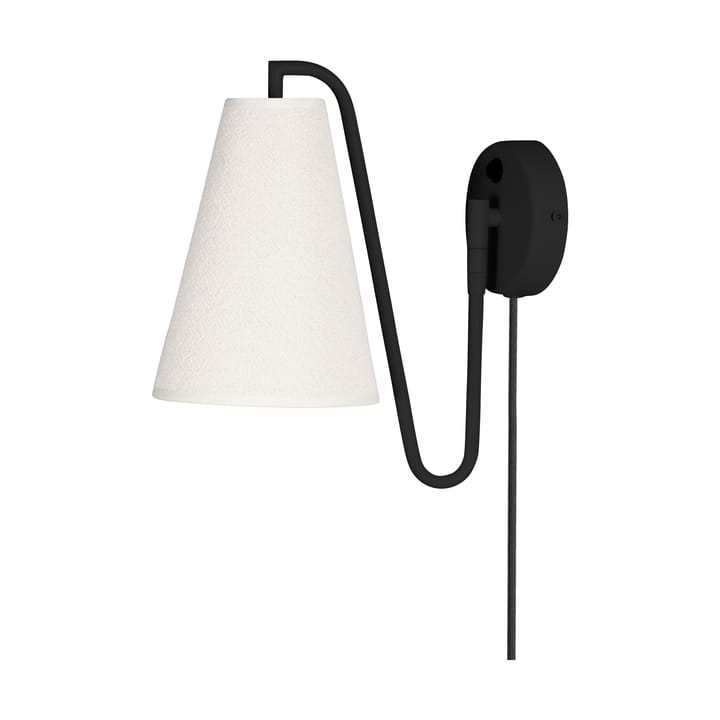 Lampa ścienna Lou - Bouclé biało-czarny - Globen Lighting