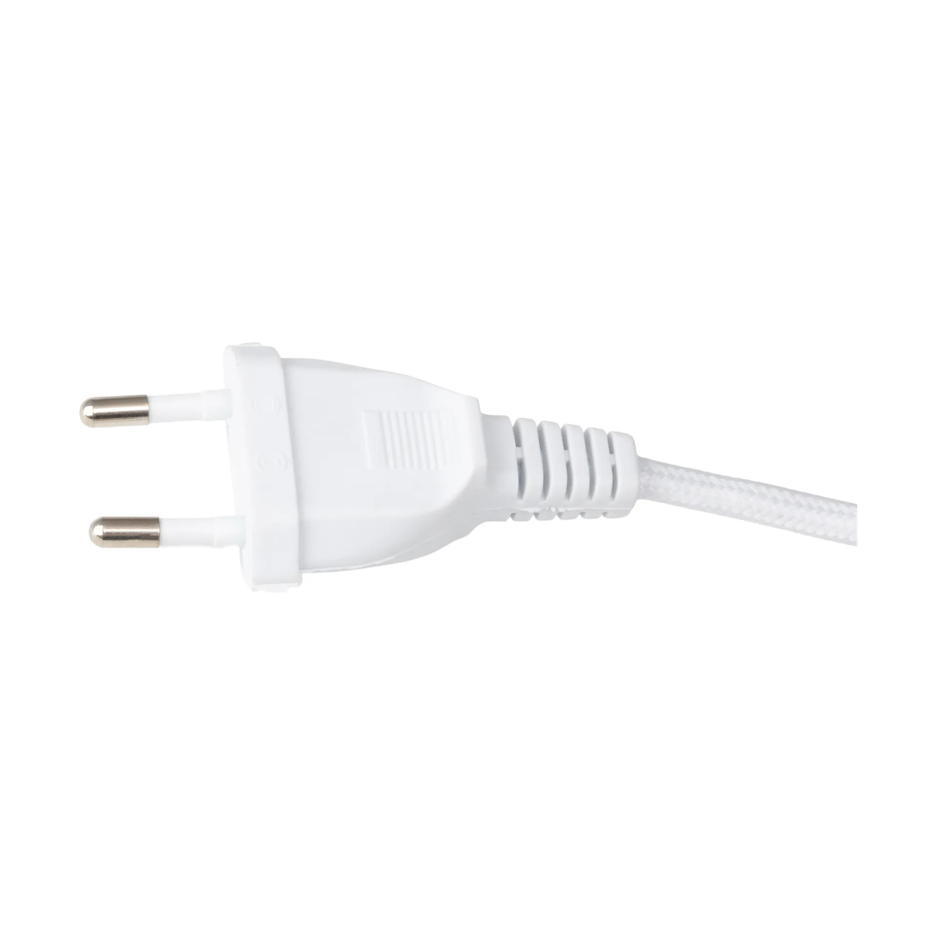 Lampa ścienna Lou, Bouclé biały-szczotkowany mosiądz Globen Lighting