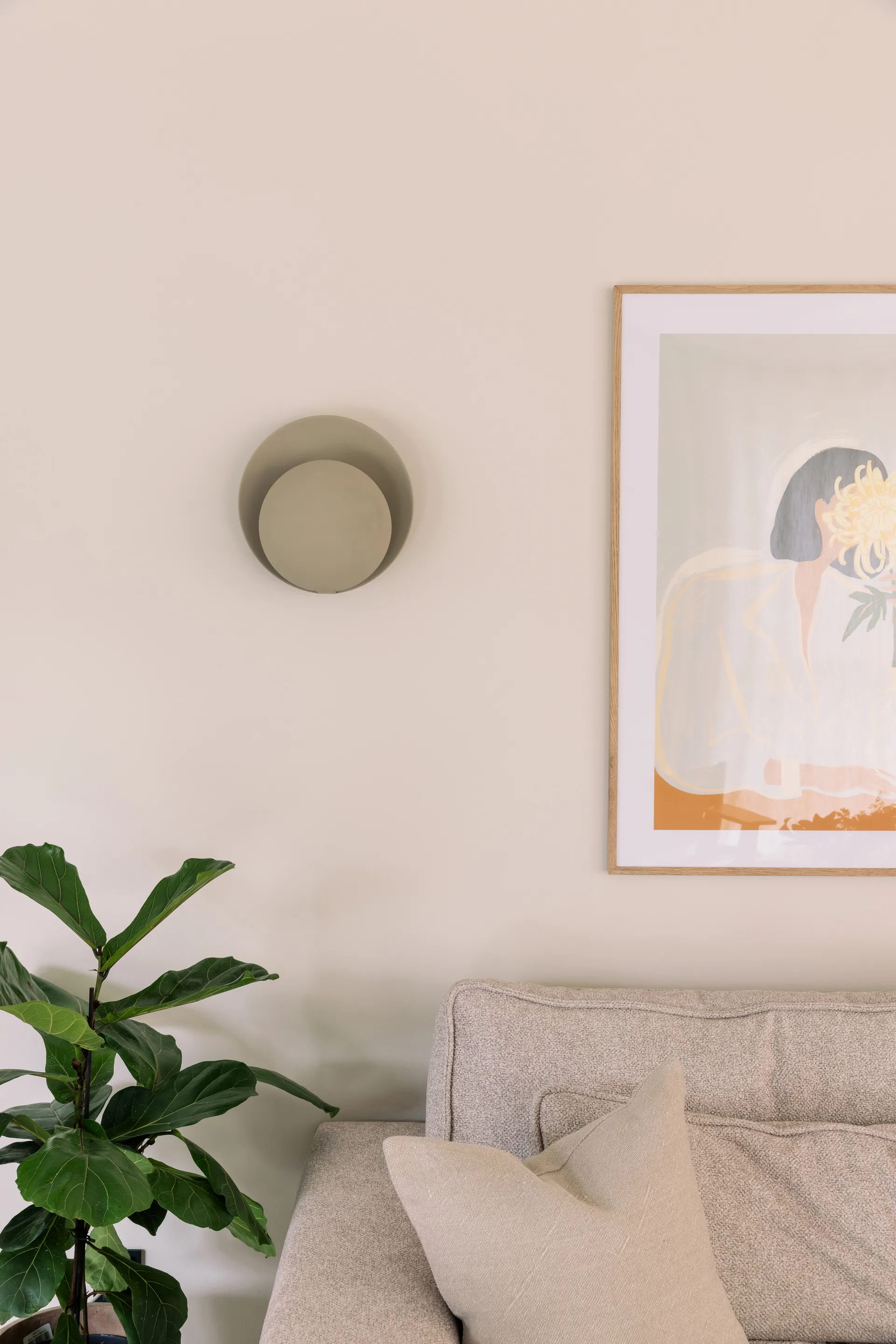 Lampa ścienna Orbit, Beżowy Globen Lighting