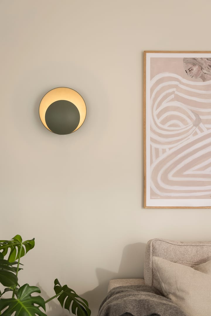 Lampa ścienna Orbit, Zieleń mchu Globen Lighting