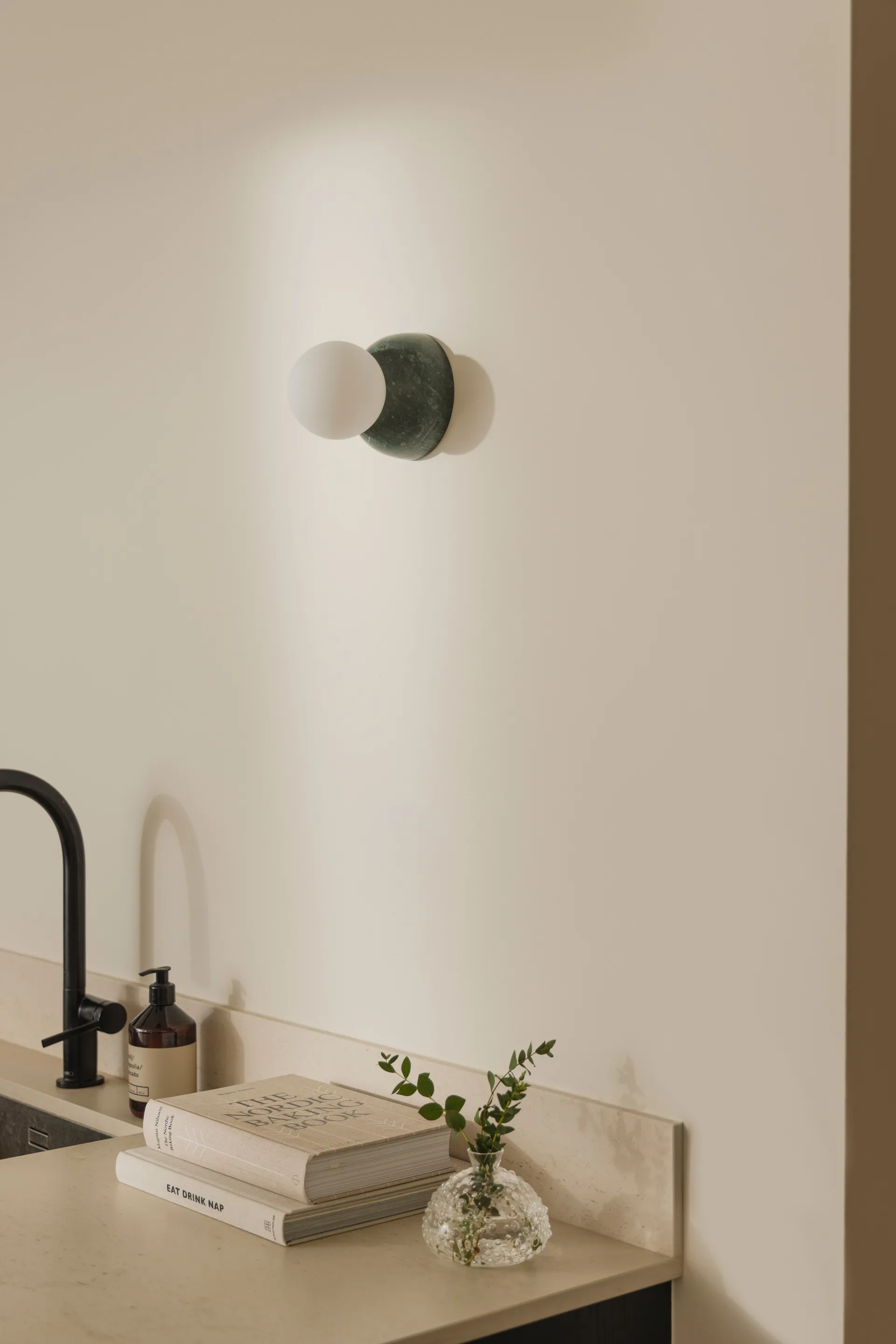 Lampa ścienna/plafon Torrano 13 cm, Ciemnozielony marmur Globen Lighting