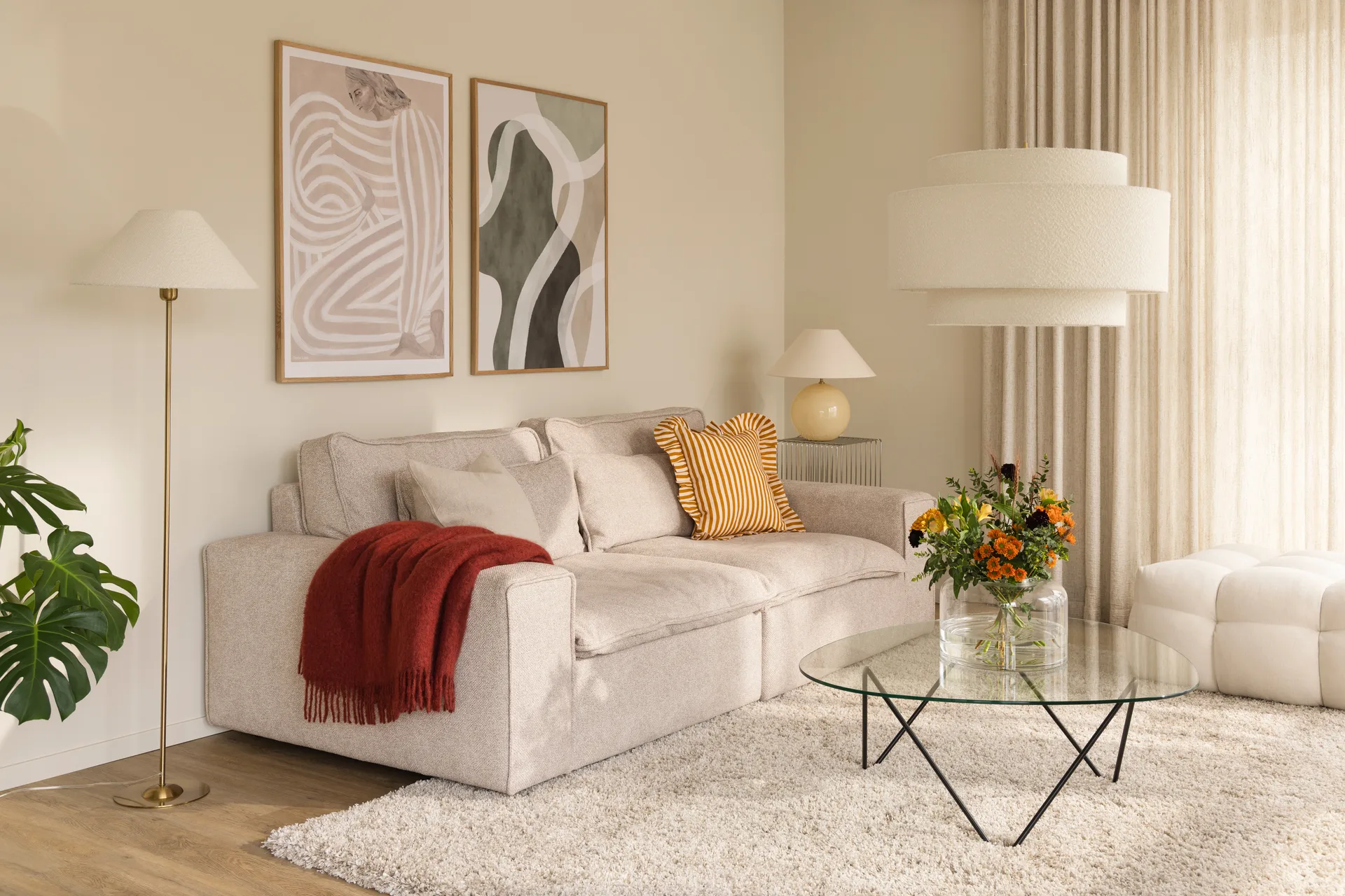 Lampa stołow Iris 45, Biały Globen Lighting