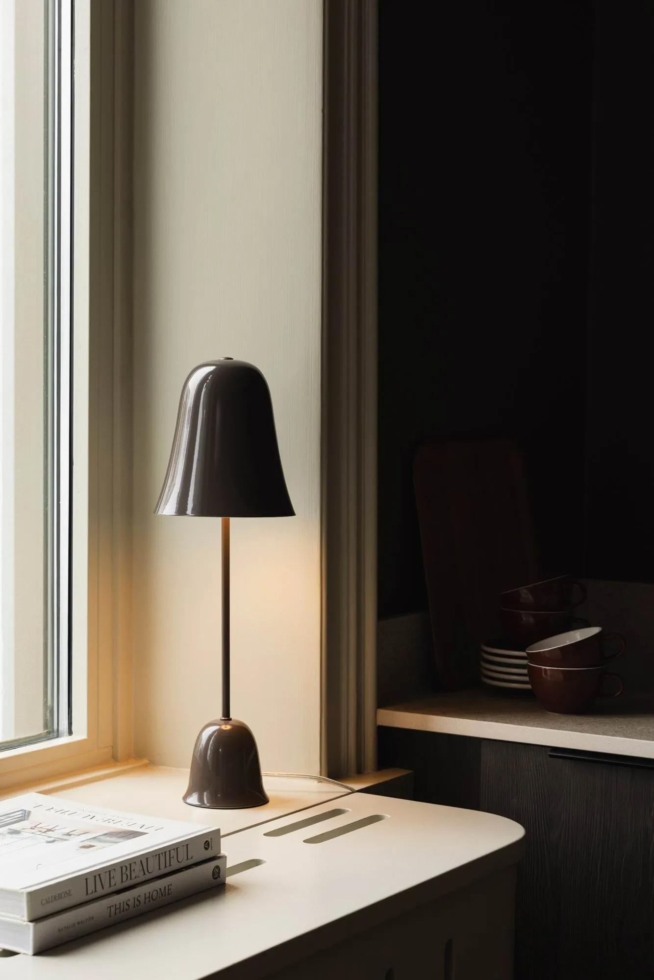 Lampa stołowa Blåklockan, Mocha (brązowy), Ø16x 50cm wys. Globen Lighting