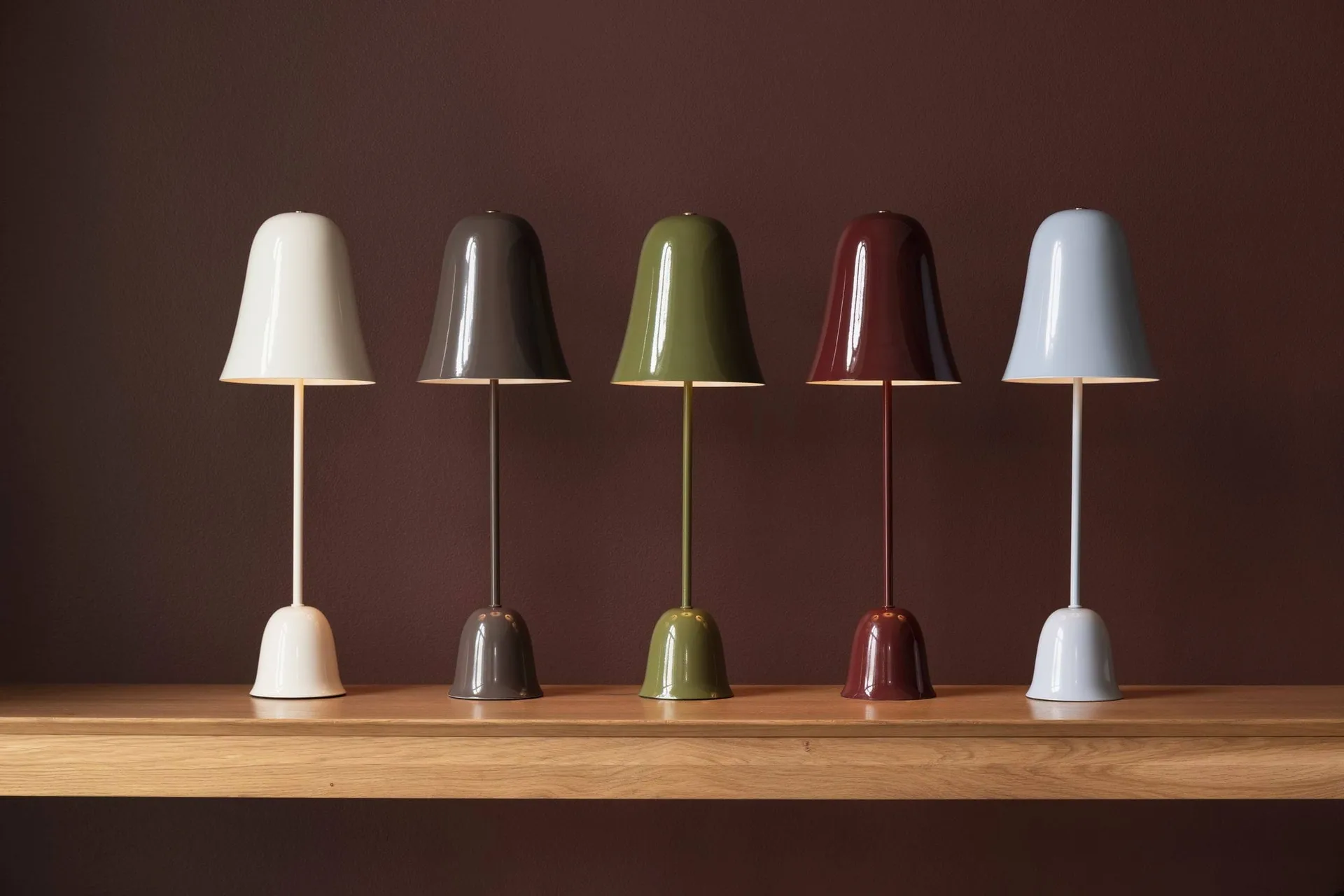 Lampa stołowa Blåklockan, Winna czerwień (czerwony), Ø16x 50cm wys. Globen Lighting
