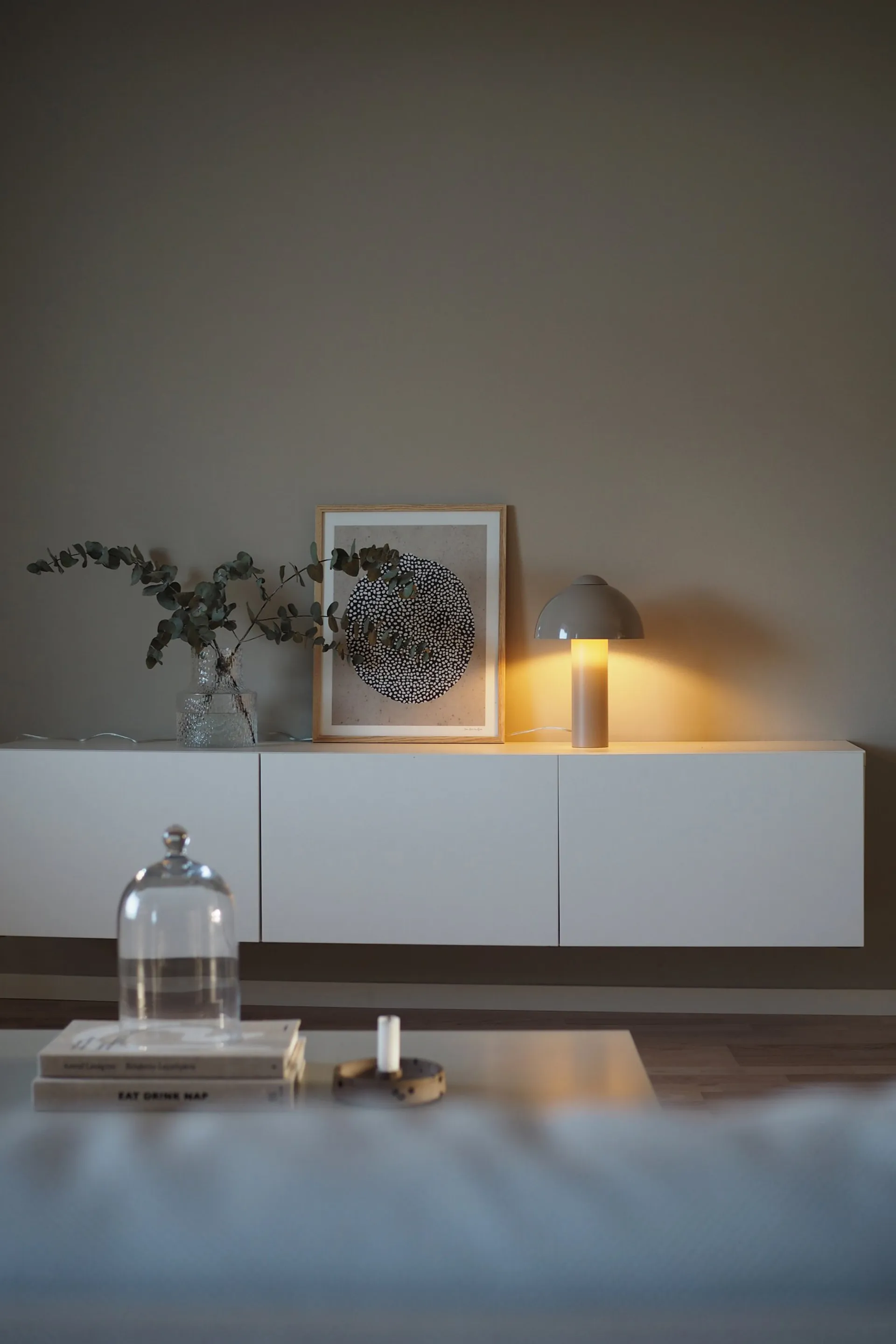 Lampa stołowa Buddy 23, 36 cm, Piaskowy Globen Lighting