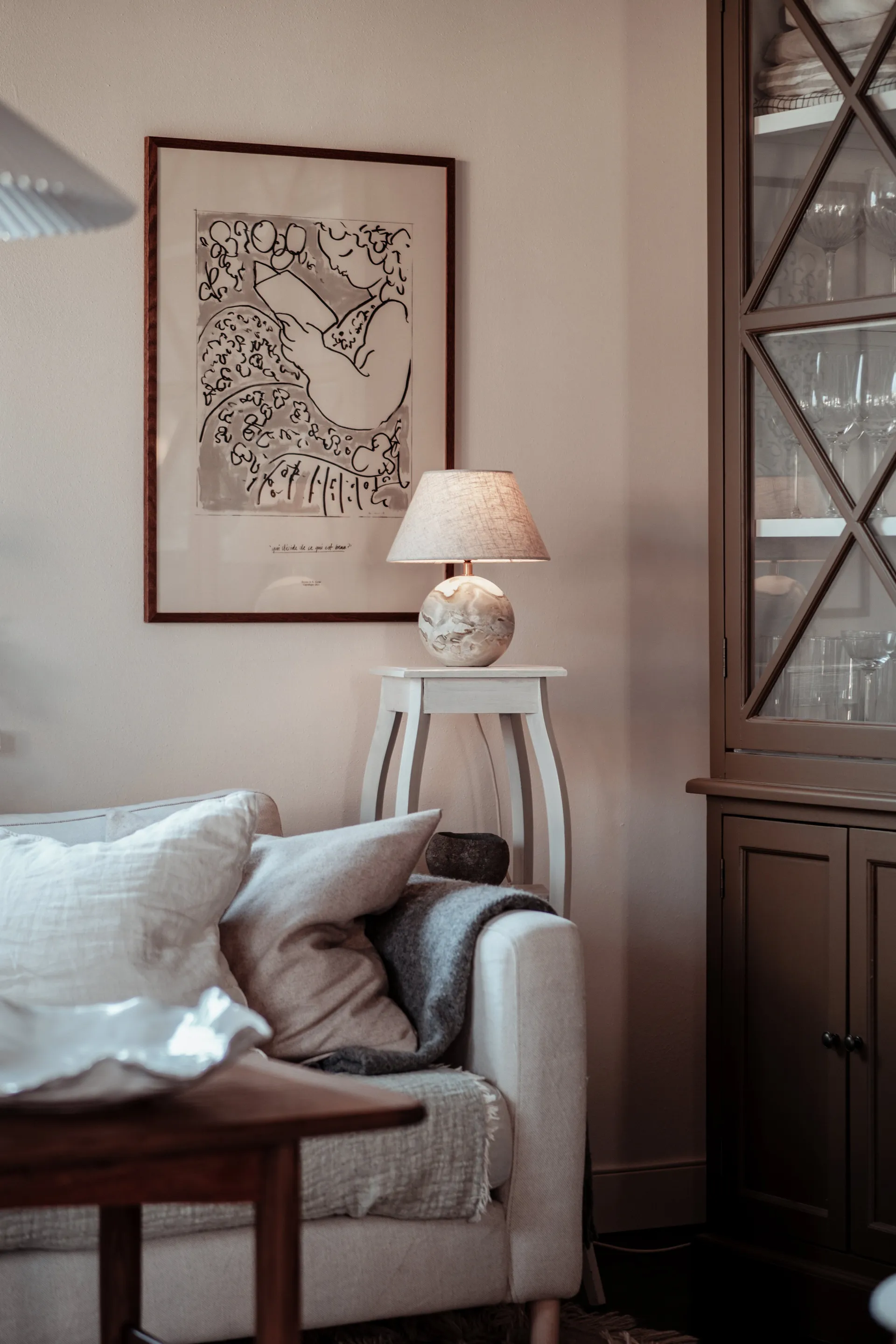 Lampa stołowa Castello 24, Zielona Globen Lighting