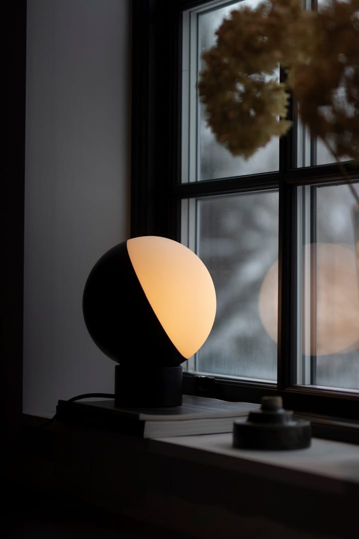 Lampa stołowa Contur Ø20 cm, Czarnobiały Globen Lighting