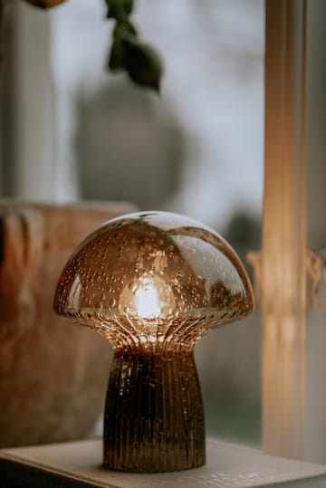 Lampa stołowa Fungo Special Edition brązowa - 20 cm  - Globen Lighting