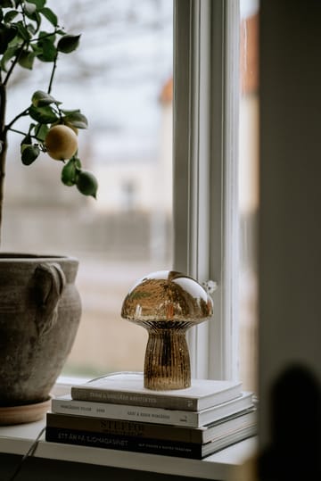 Lampa stołowa Fungo Special Edition brązowa - 20 cm  - Globen Lighting