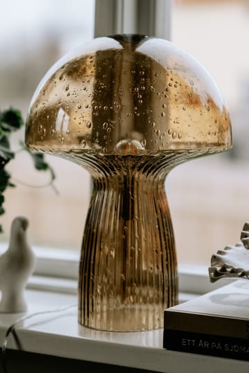 Lampa stołowa Fungo Special Edition brązowa - 42 cm - Globen Lighting