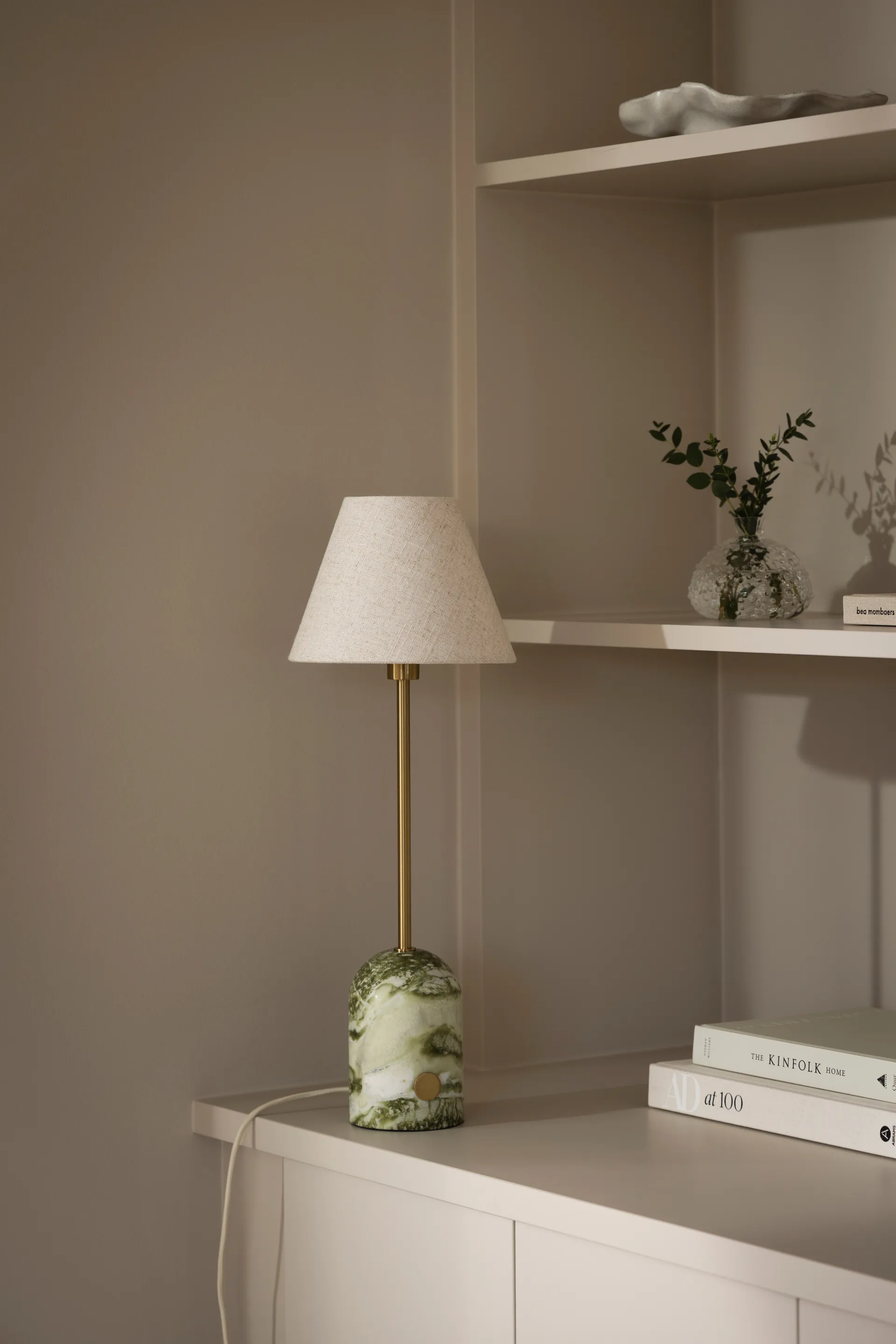 Lampa stołowa Gino 20, Jasnozielony marmur Globen Lighting