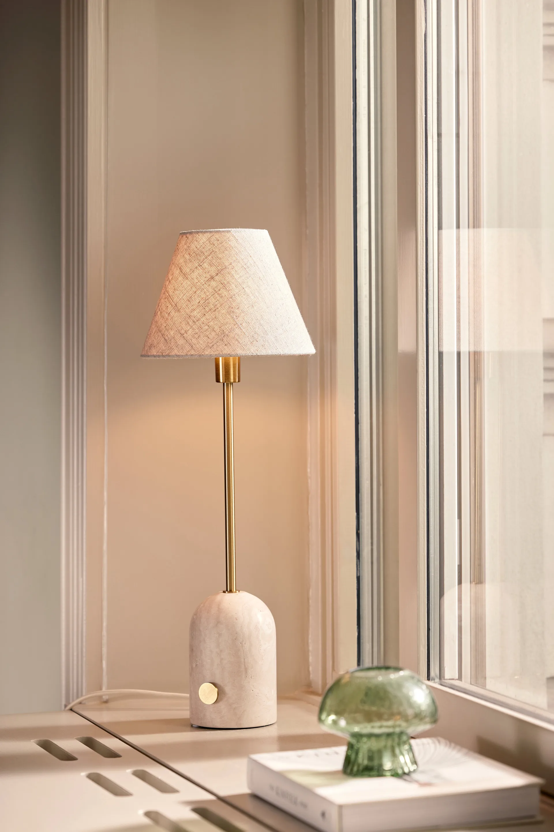 Lampa stołowa Gino 20, Trawertyn Globen Lighting