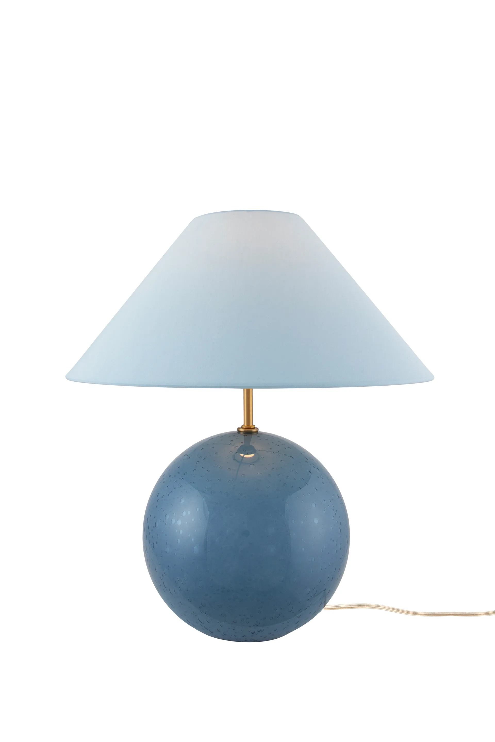 Lampa stołowa Iris 35, 39 cm, Gołębi niebieski Globen Lighting